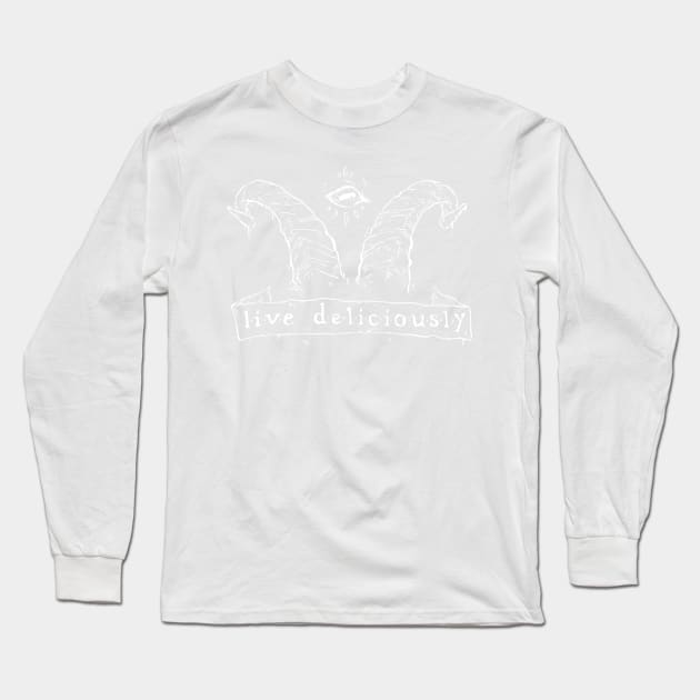 Live Deliciously Long Sleeve T-Shirt by rejam